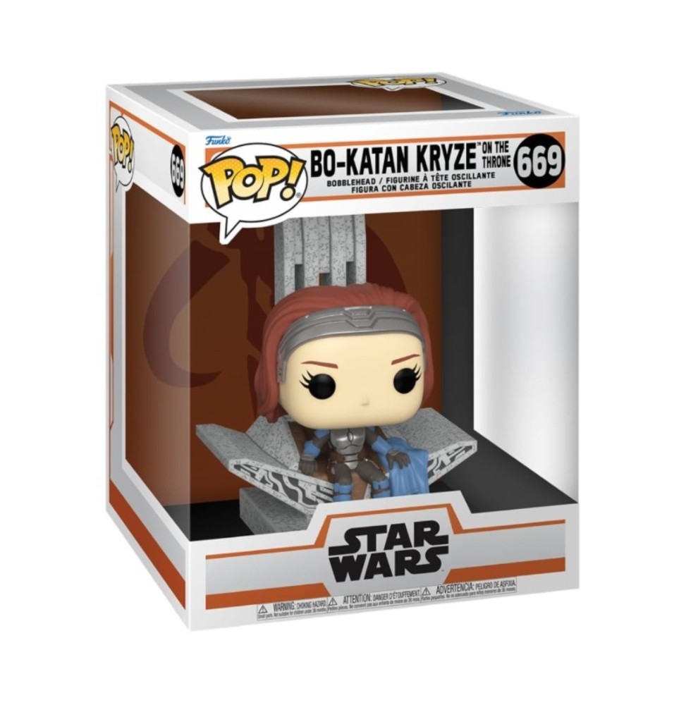 Figurine Star Wars - Deluxe Bo Katan Throne Pop 10cm