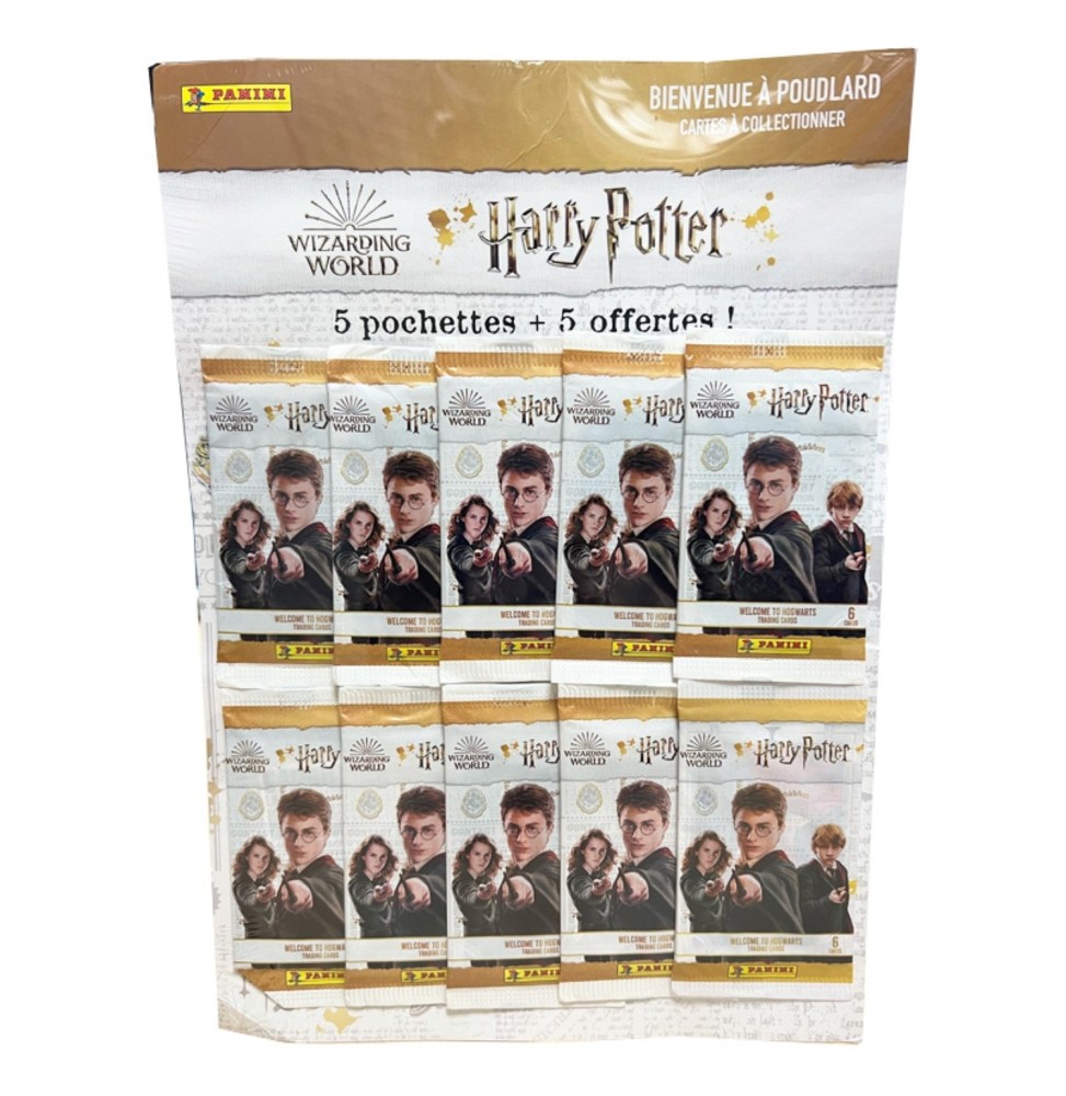 Trading Cards Harry Potter - Saga Bienvenue à Poudlard Pack 5+5 Offerts