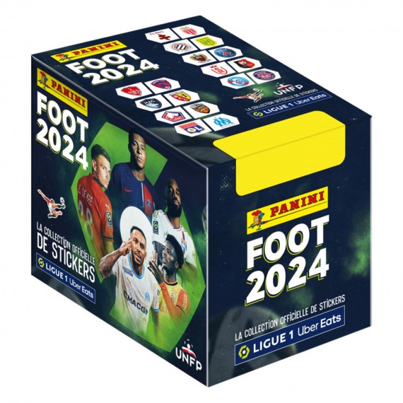 Stickers Panini - Foot 2024 Ligue 1 Uber Eats Boite 50 Pochettes