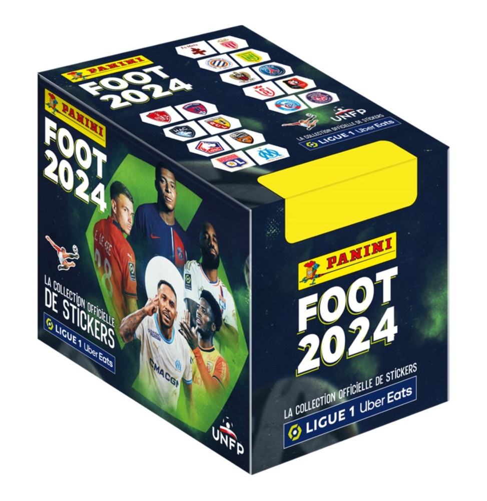 Stickers Panini - Foot 2024 Ligue 1 Uber Eats Boite 50 Pochettes