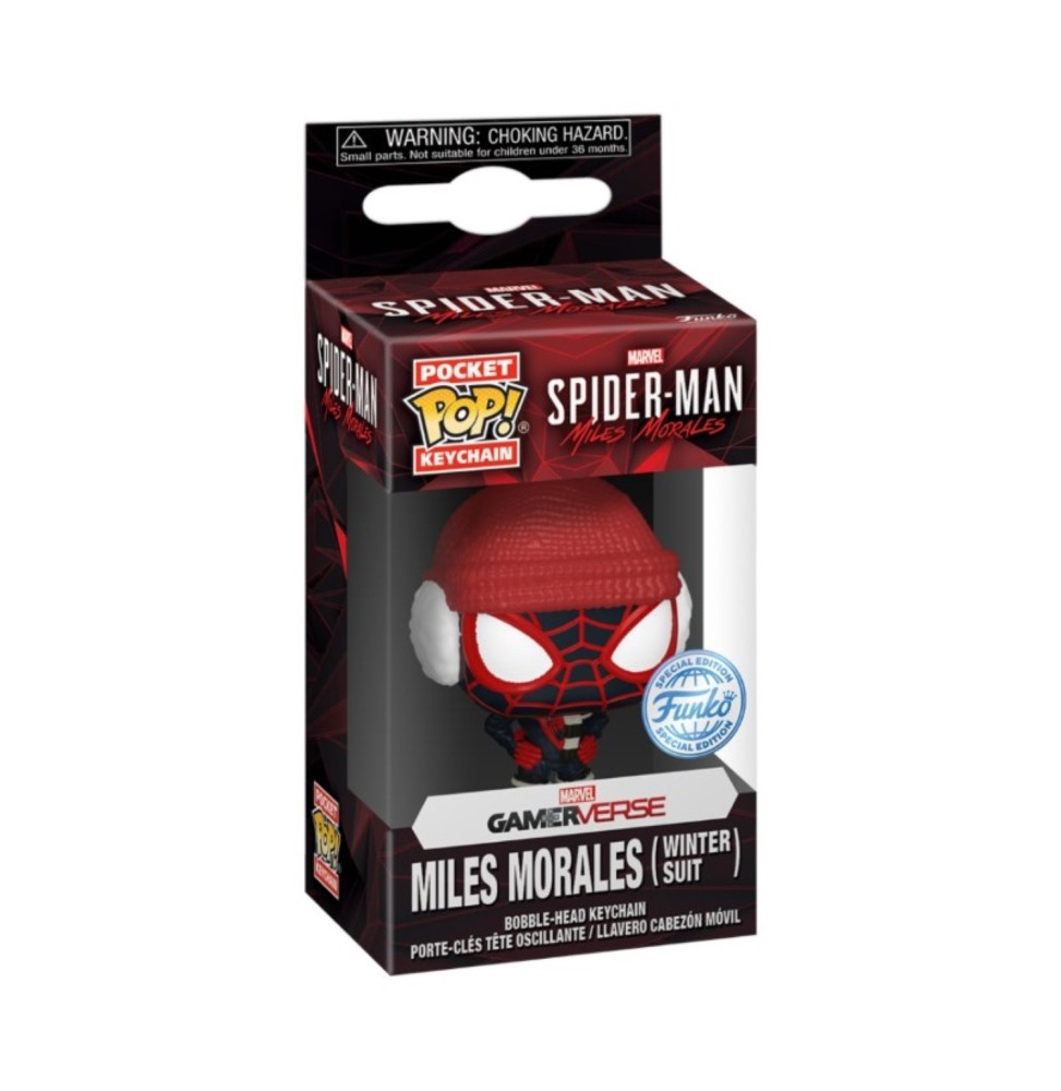 Figurine Marvel - Miles Morales Winter Miles Pocket Pop 4cm