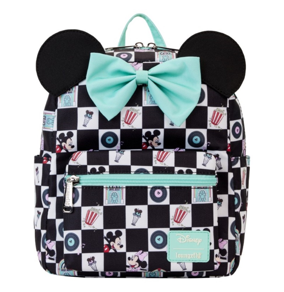 Mini Sac A Dos Disney Loungefly - Mickey & Minnie Date Night Diner Aop