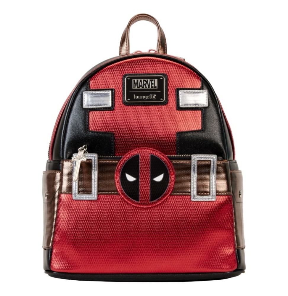 Mini Sac A Dos Marvel Loungefly - Deadpool Metallic Collection Cosplay