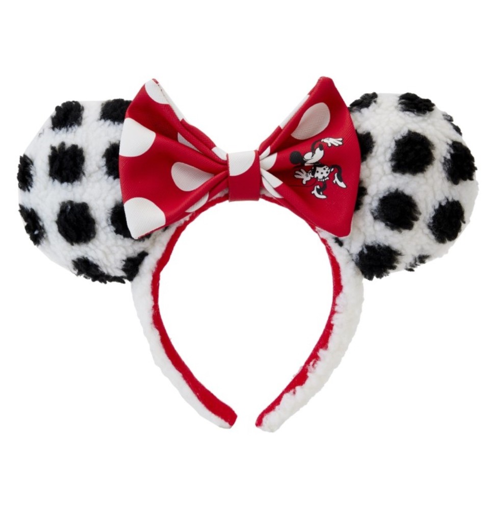 Serre-Tete Disney Loungefly - Minnie Rocks The Dots Sherpa