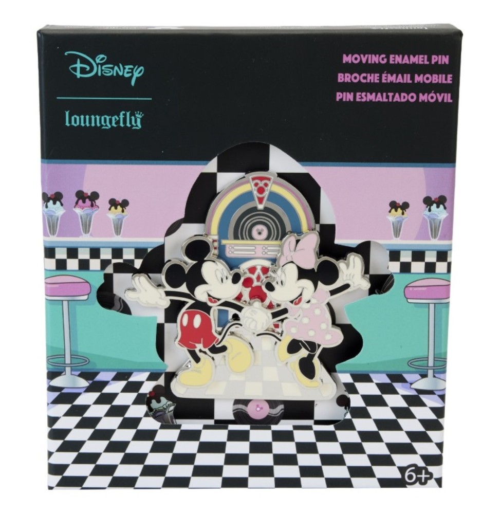 Pins Disney Loungefly Collector Box - Minnie & Mickey Date Night Juke Box 8cm