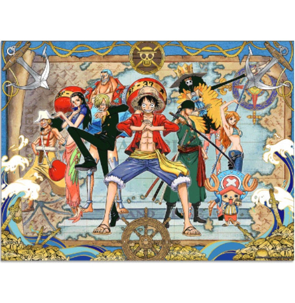 Poster One Piece - Golden Poster 01 Group Map 30X40cm