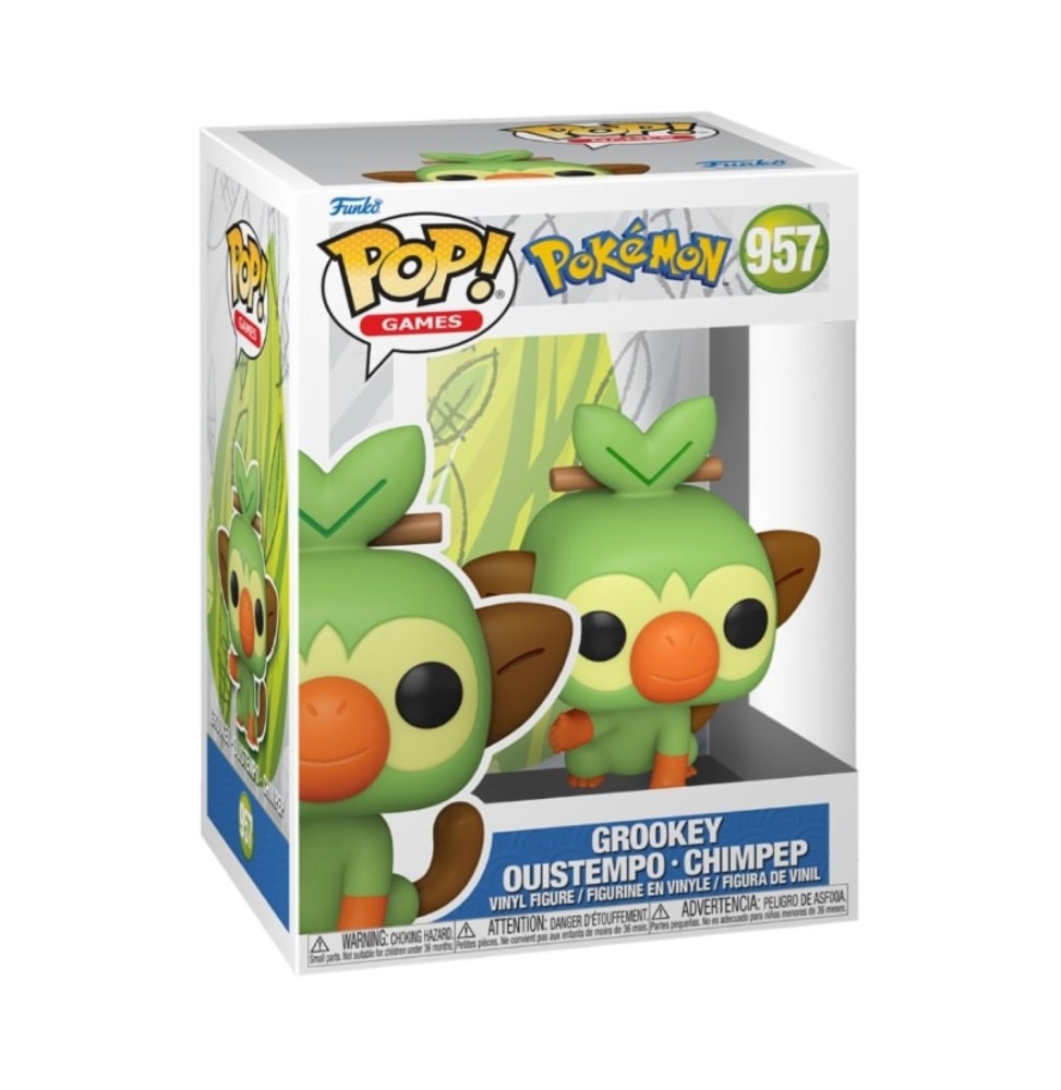 Figurine Pokemon - Grookey / Ouistempo Pop 10cm