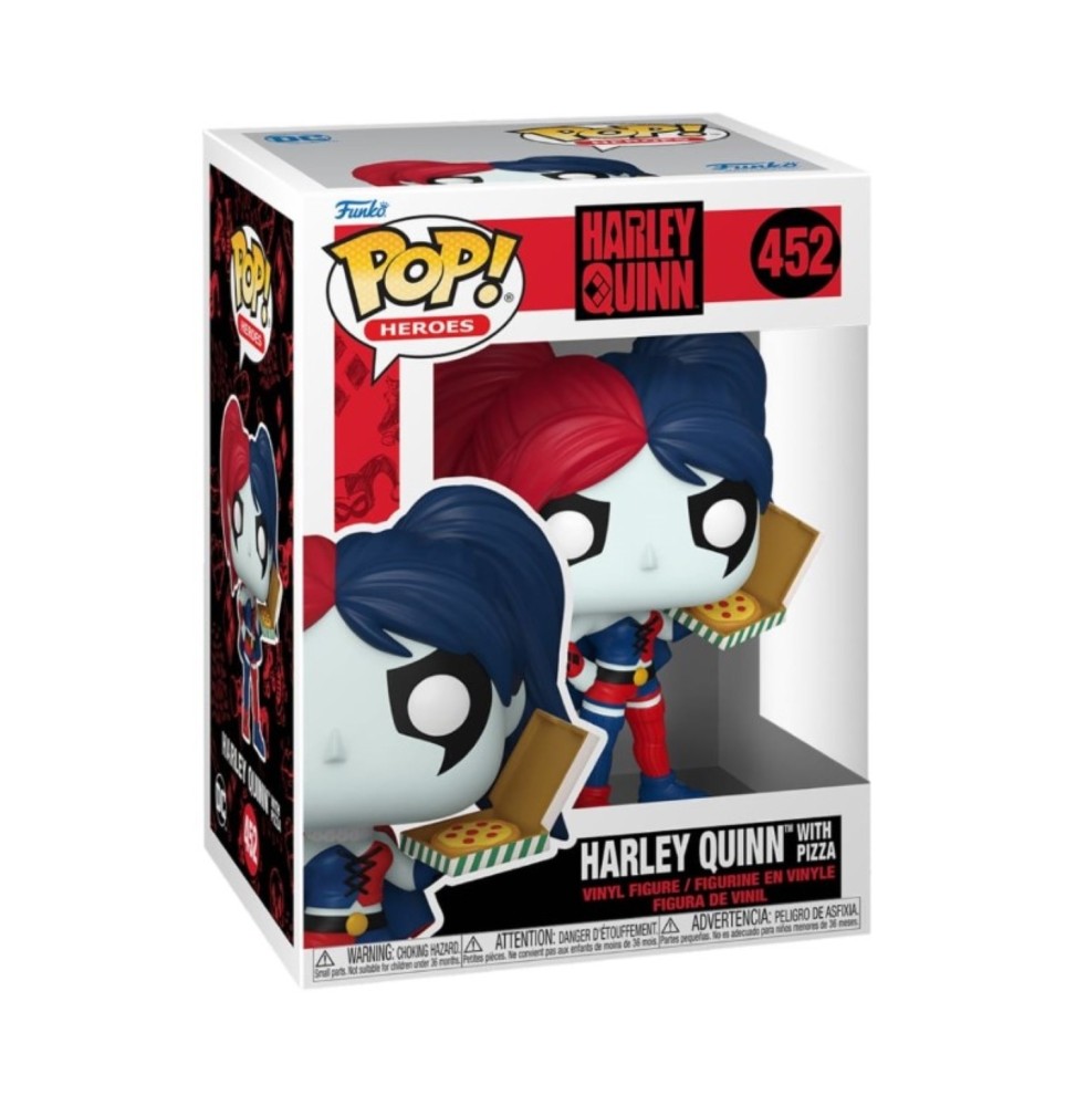 Figurine DC Comics - Harley Quinn W/ Pizza Pop 10cm