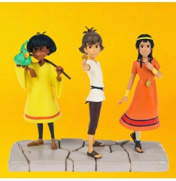 Statues Les Mysterieuses Cites D'Or - Pack 3 Personnages Esteban Tao Zia LMZ Animated 16cm