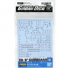 Pack décalcomanies Gundam Gunpla - 132 Hi-Nu Gundam RG 1/144