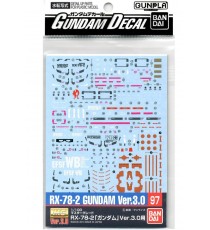 Pack décalcomanies Gundam Gunpla - 97 Gundam Ver 3 0 MG 1/100