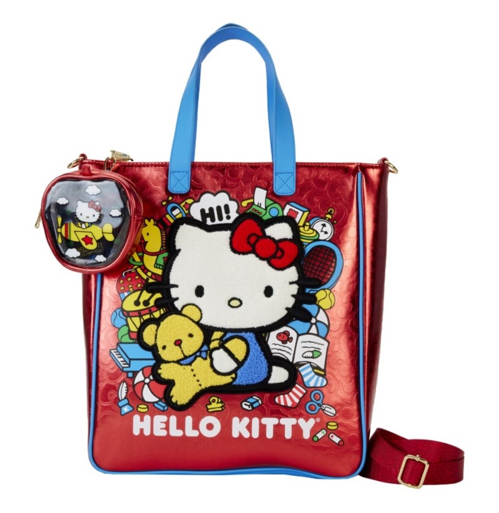 Sac Metallic Avec Porte Monnaie Hello Kitty - 50Th Anniv