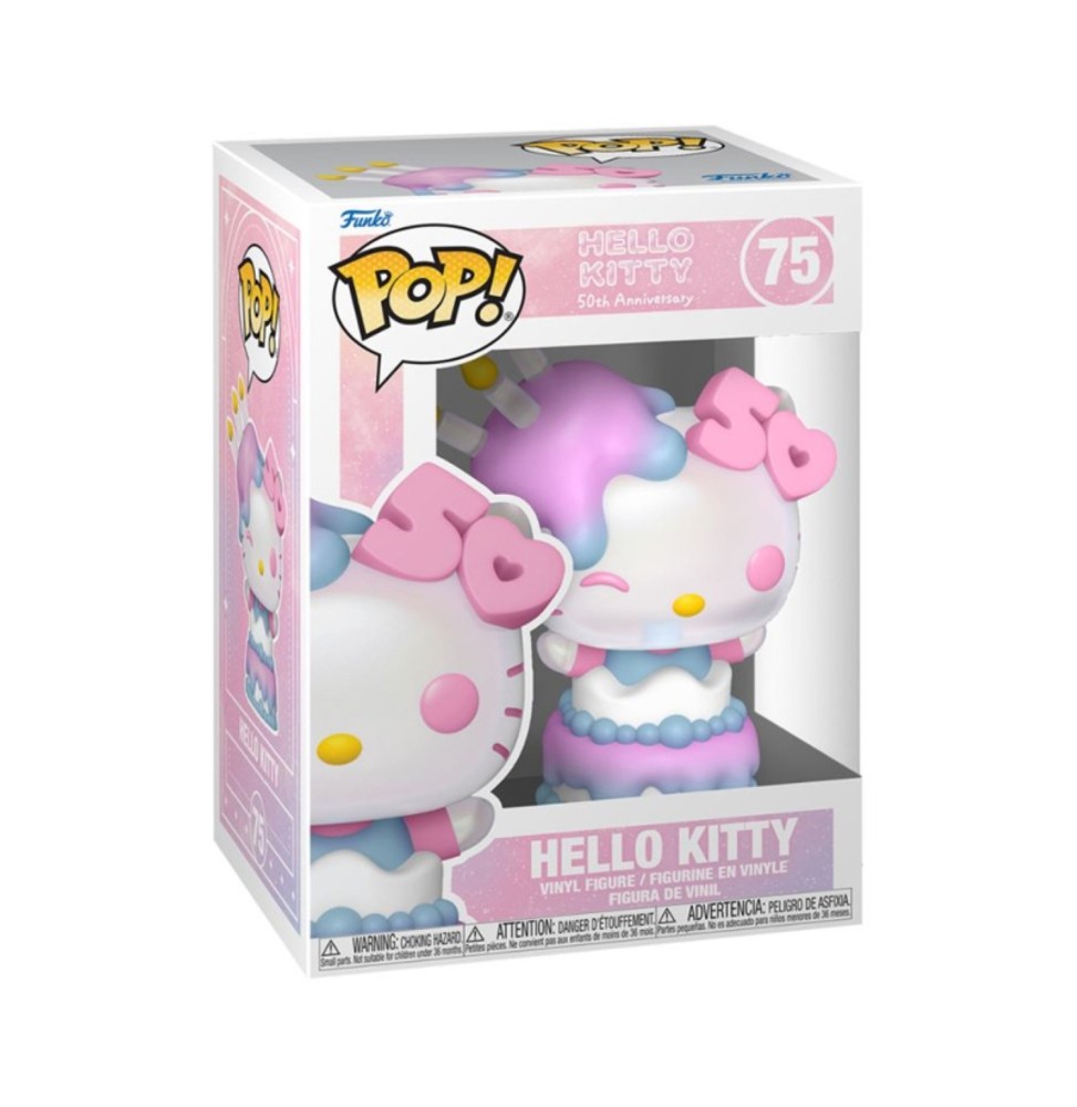 Figurine Hello kitty - 50Th Anniv Hello Kitty In Cake Pop 10cm