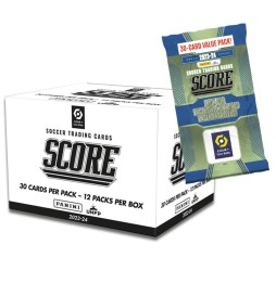 Trading Card Panini Scoccer Score 2 Ligue 1 23-24 - Boite 12 Fatpack 30 Cartes