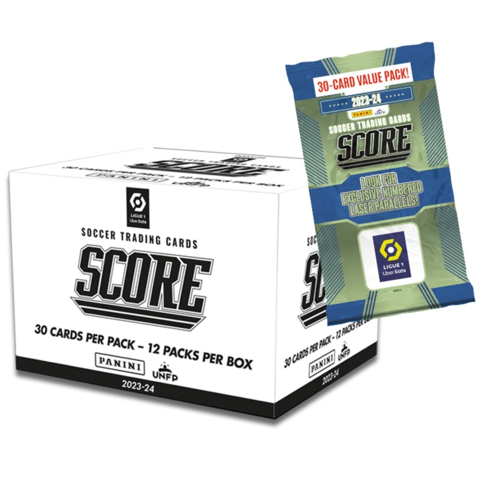 Trading Card Panini Scoccer Score 2 Ligue 1 23-24 - Boite 12 Fatpack 30 Cartes