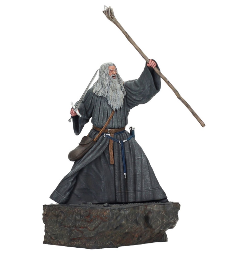 Statue Le seigneur Des Anneaux - Gandalf Moria Battle 18cm