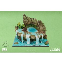 Socle Diorama Les Mysterieuses Cites D'Or - Socle Cascade LMZ Animated