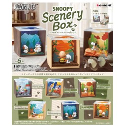 Figurine Snoopy - Scenery Box Boite De 6pcs