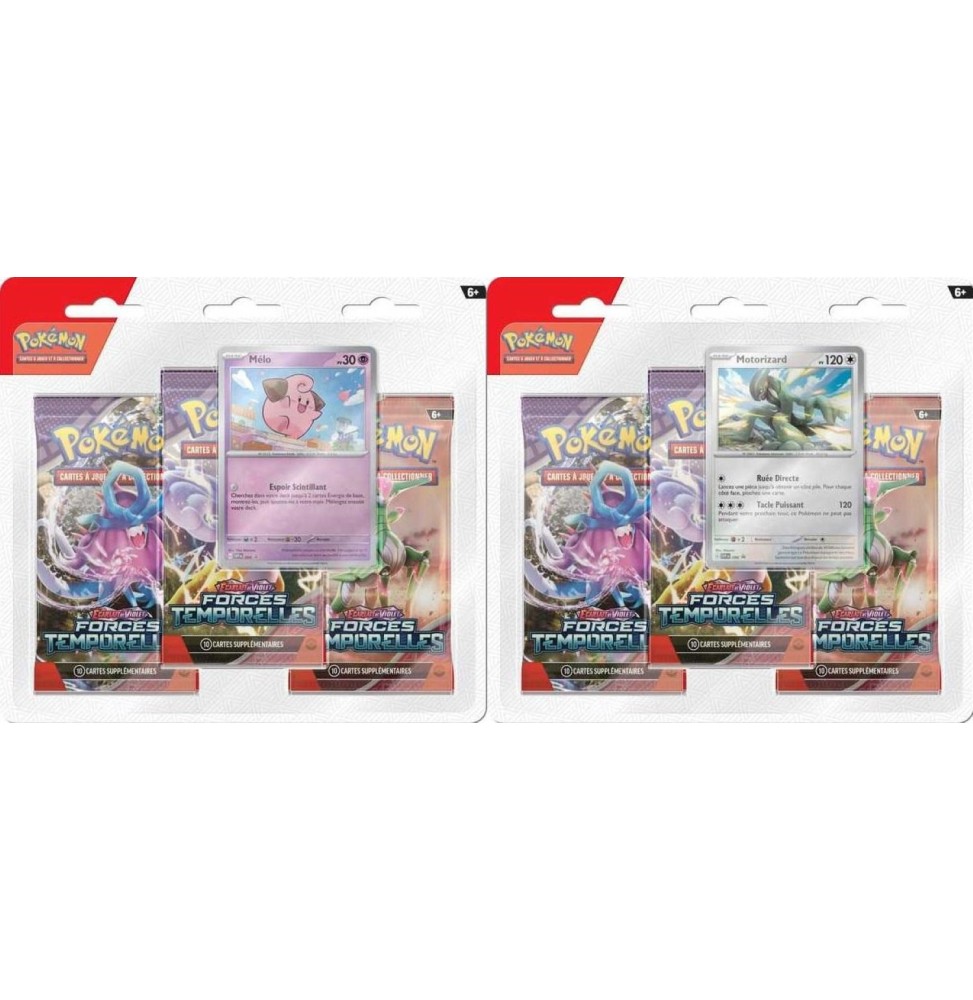 Pokémon EV05 - Pack 3 Boosters Ecarlates Et Violet - Forces Temporelles - Modèle Aleatoire