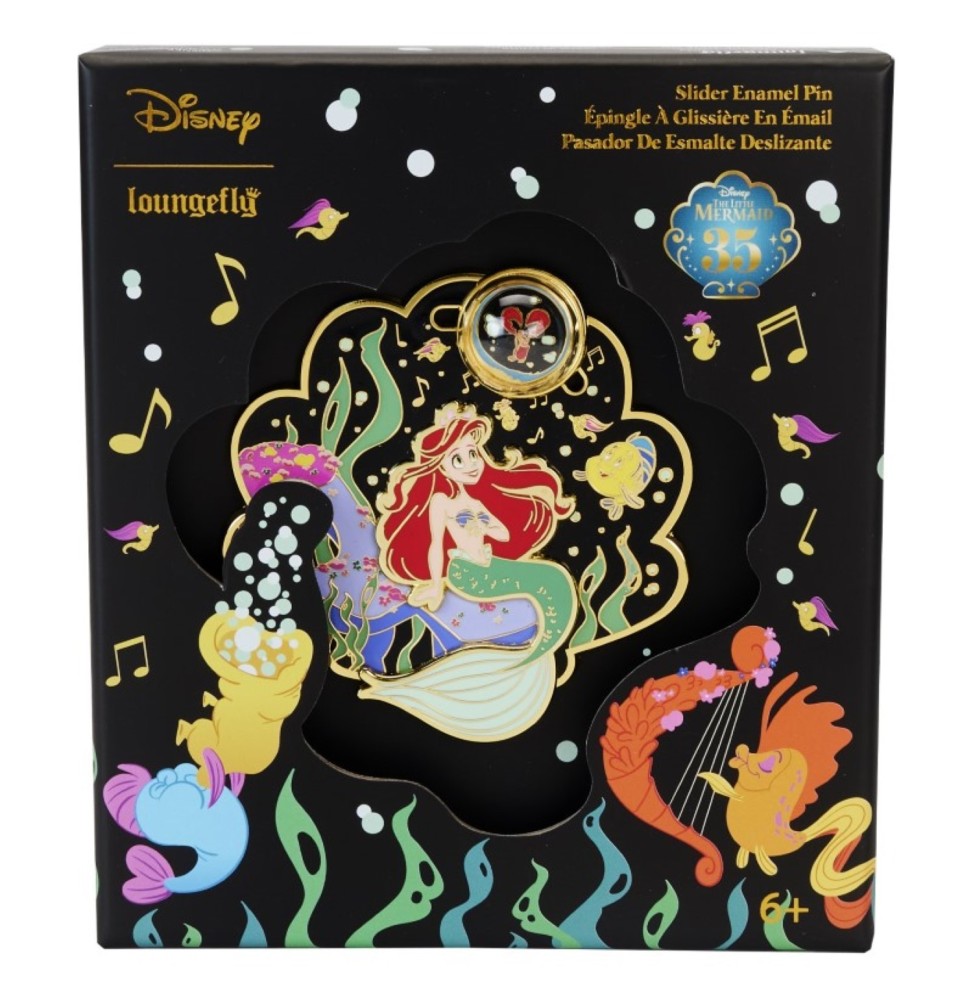 Pins Disney Loungefly Collector Box - Little Mermaid Petite Sirene 35Th Anniv 8cm