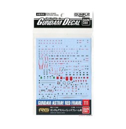 Pack décalcomanies Gundam Gunpla - 111 Gundam Astray Red Frame Rg 1/144