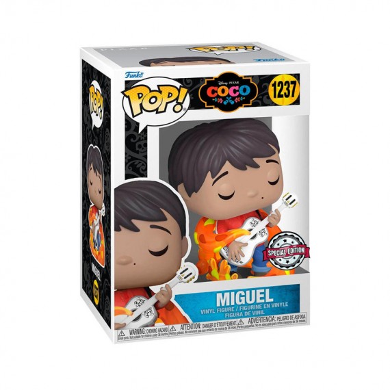 Figurine Disney - Coco Miguel Guitar Glow Exclu Pop 10cm