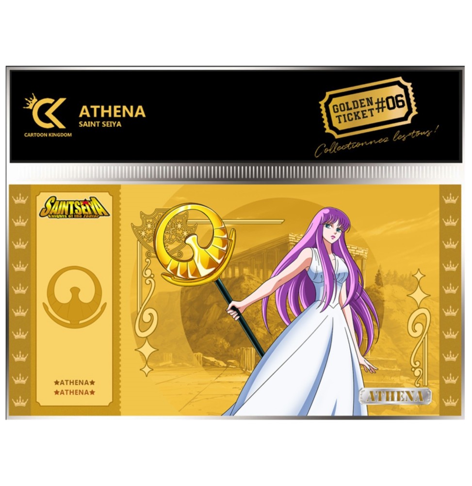 Golden Ticket Saint Seiya Chevalier du Zodiaque - Athena