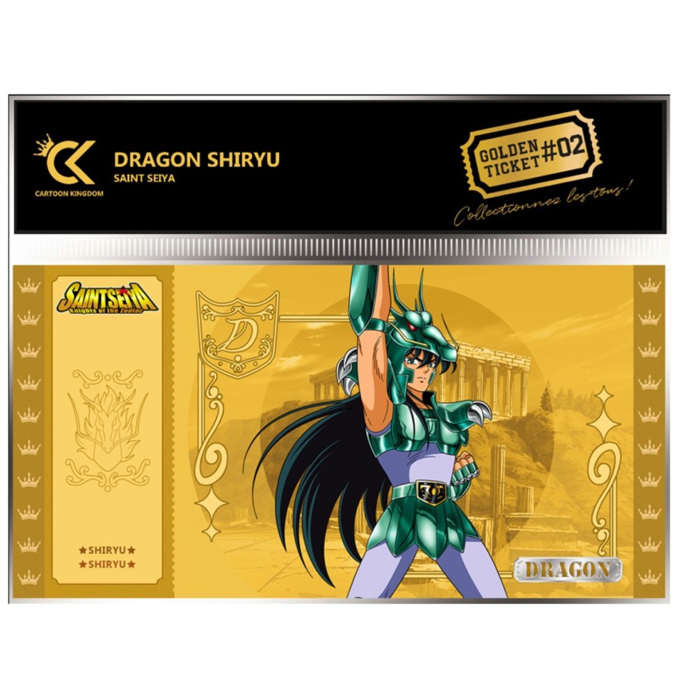 Golden Ticket Saint Seiya Chevalier du Zodiaque - Shiryu