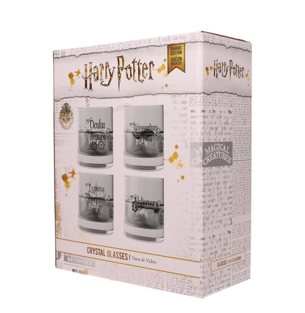 Set de 4 Verres Harry Potter - Sorts