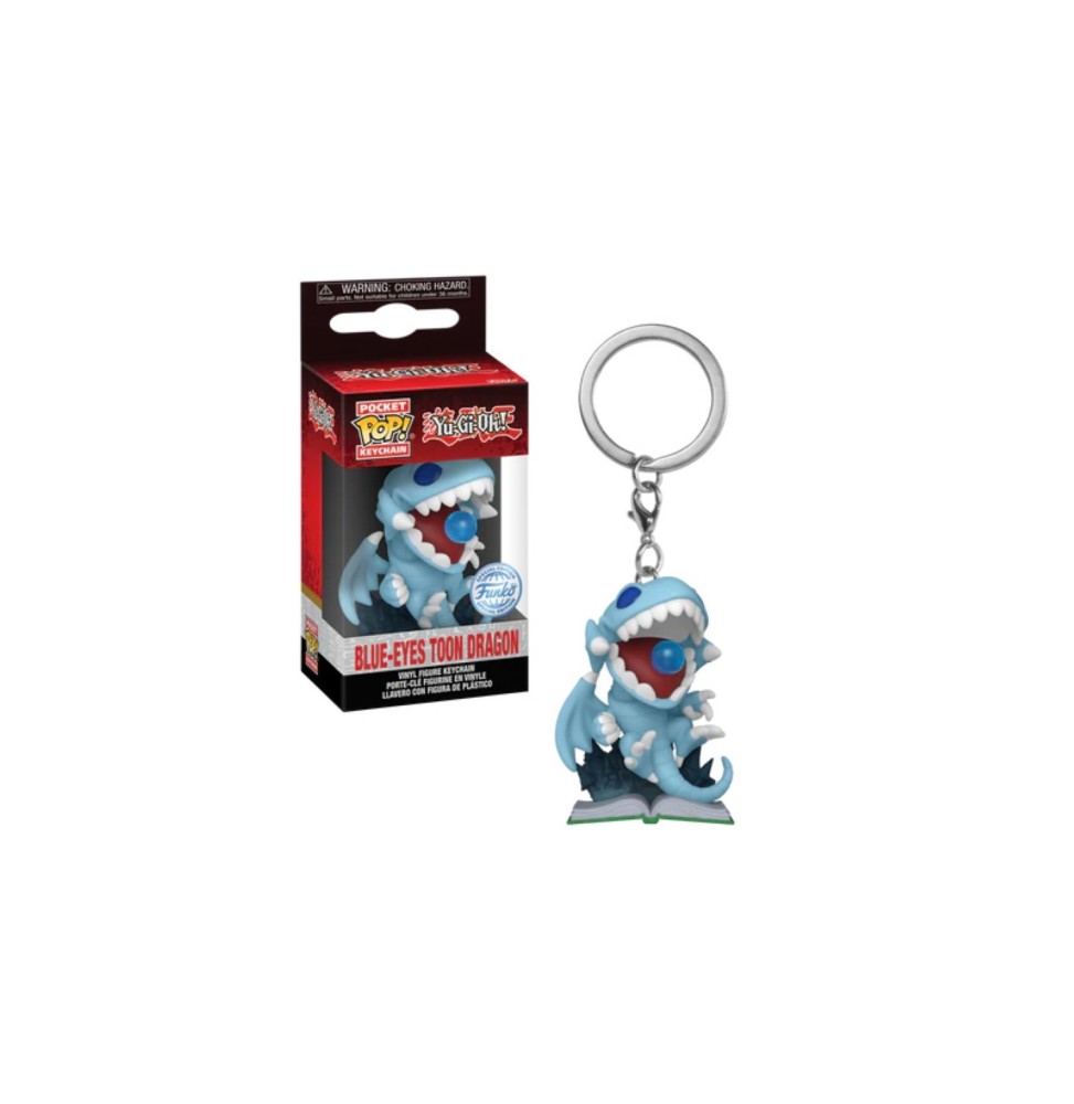 Porte Clé Yu Gi Oh - Blue-Eyes Toon Dragon Pocket Pop 4cm