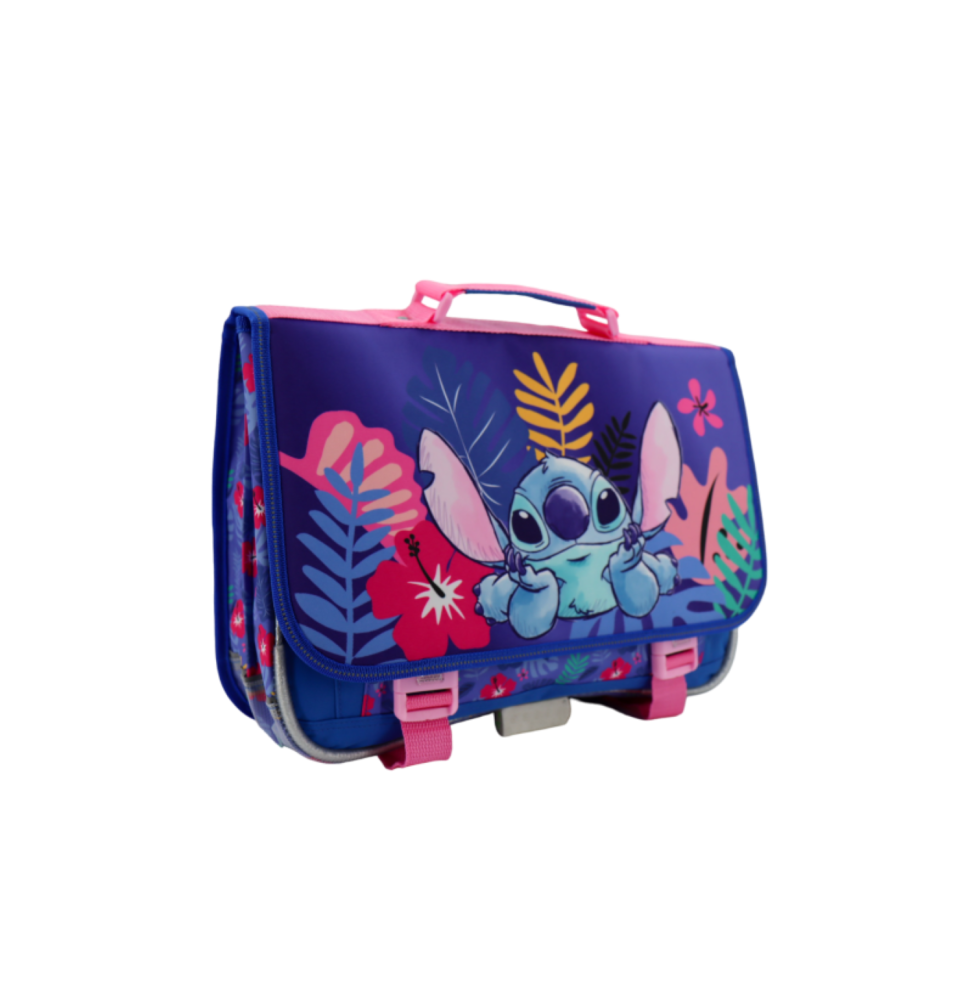 Cartable Disney - Stitch Fleurs