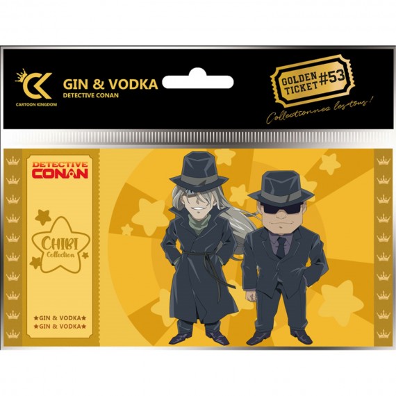 Golden Ticket Detective Conan - Chibi Gin & Vodka