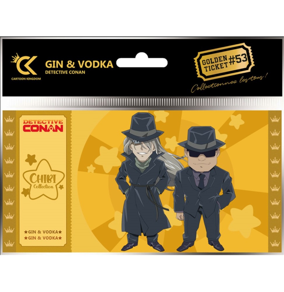 Golden Ticket Detective Conan - Chibi Gin & Vodka