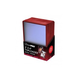 Toploader Ultrapro - Protection Rigide pour Cartes - Bords Rouge