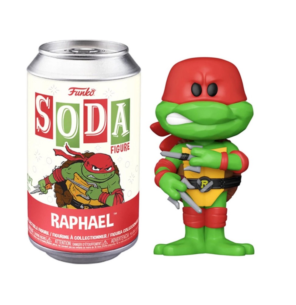 Figurine TMNT Tortues Ninja - Raphael Vinyl Soda 10cm