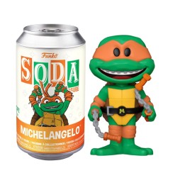 Figurine TMNT Tortues Ninja - Michelangelo Vinyl Soda 10cm