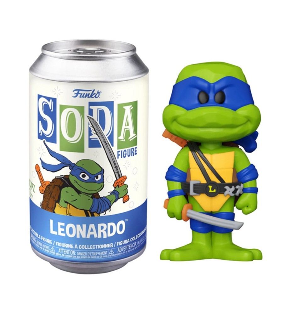 Figurine TMNT Tortues Ninja - Leonardo Vinyl Soda 10cm