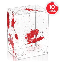 Etui de Protection Evoretro 0,40mm Pour Funko Pop Red Blood Bullet X10pcs