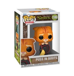 Figurine Shrek 30Th Anniv - Puss In Boots Chat Potté Pop 10cm