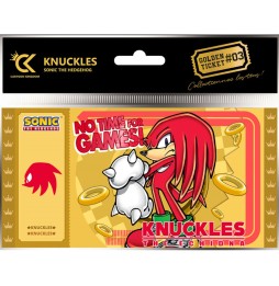 Golden Ticket Sonic - Knuckles Europe
