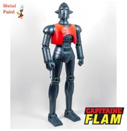 Figurine Capitaine Flam - Boite FR Crag Metallic Paint Exclu 25cm