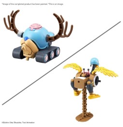 Maquette One Piece - 1&2 Chopper Tank & Chopper Wing Chopper Robot 9cm
