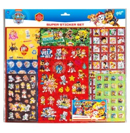 Stickers Paw Patrol Pat Patrouille - Super Set