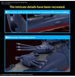 Figurine Space Battleship - Yamato 1/1000 Space Battleship Yamato 3199 13cm