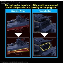 Figurine Space Battleship - Yamato 1/1000 Space Battleship Yamato 3199 13cm