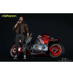 Figurine articulée Cyberpunk 2077 - V Mal Avec Moto Yaiba Kusanagi 1/6 30cm