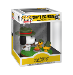 Figurine Snoopy Peanuts - Snoopy & Beagle Scouts Camping Deluxe Pop 18cm