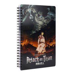 Cahier Attaque Des Titans - 3D Effet Titan