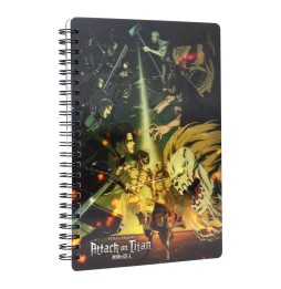 Cahier Attaque Des Titans - 3D Effet Struggle