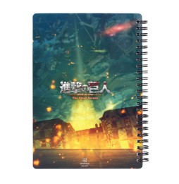 Cahier Attaque Des Titans - 3D Effet Struggle